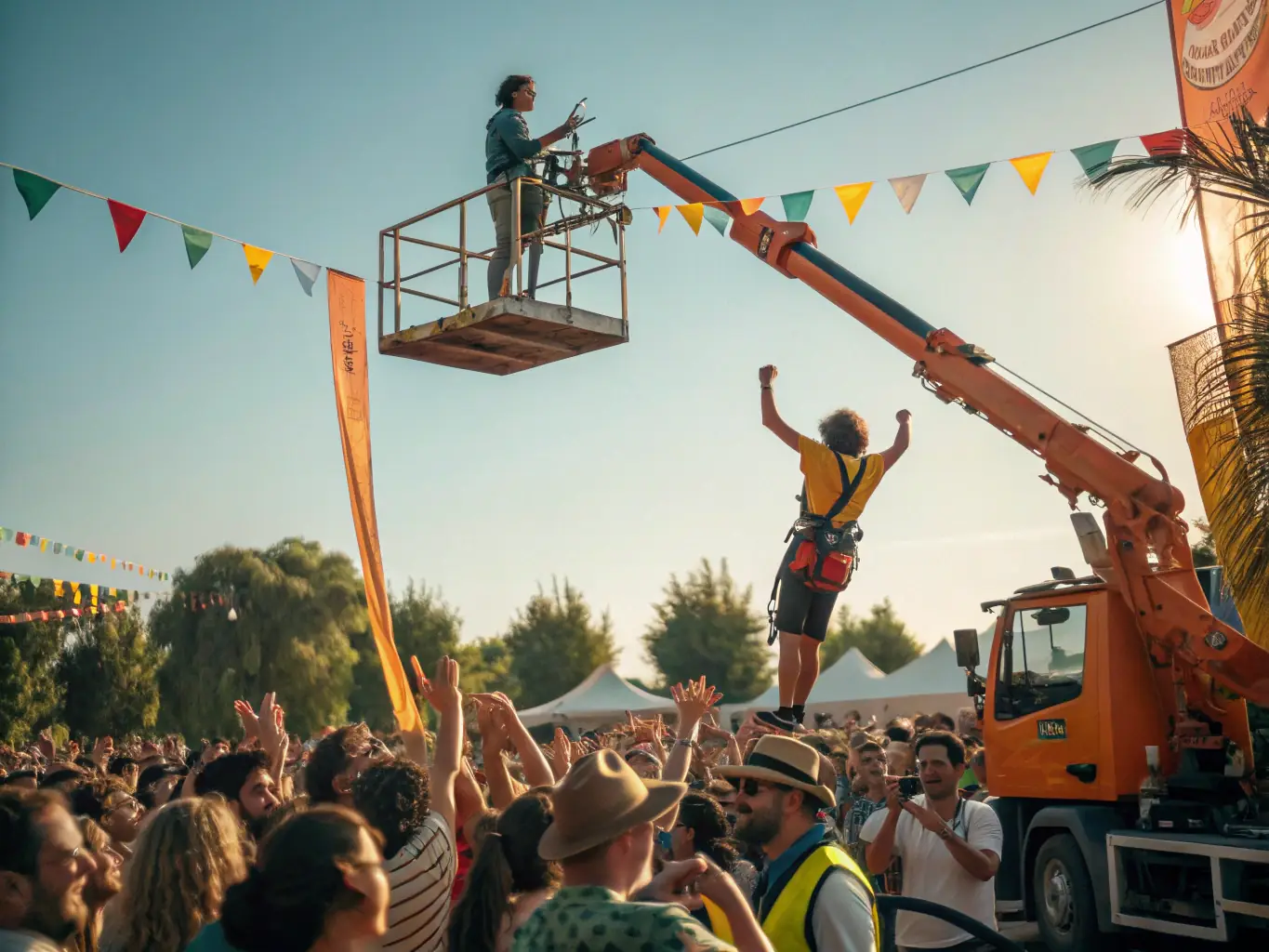 A photograph capturing the vibrant atmosphere of the Regional Climbing Festival 2022, showcasing participants in action and the community spirit.